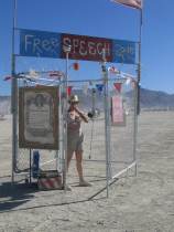 The other free speech zone, with a focus on megaphones.  You can't have too many
